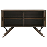 Wes 2-Door Rectangular Server Dark Walnut