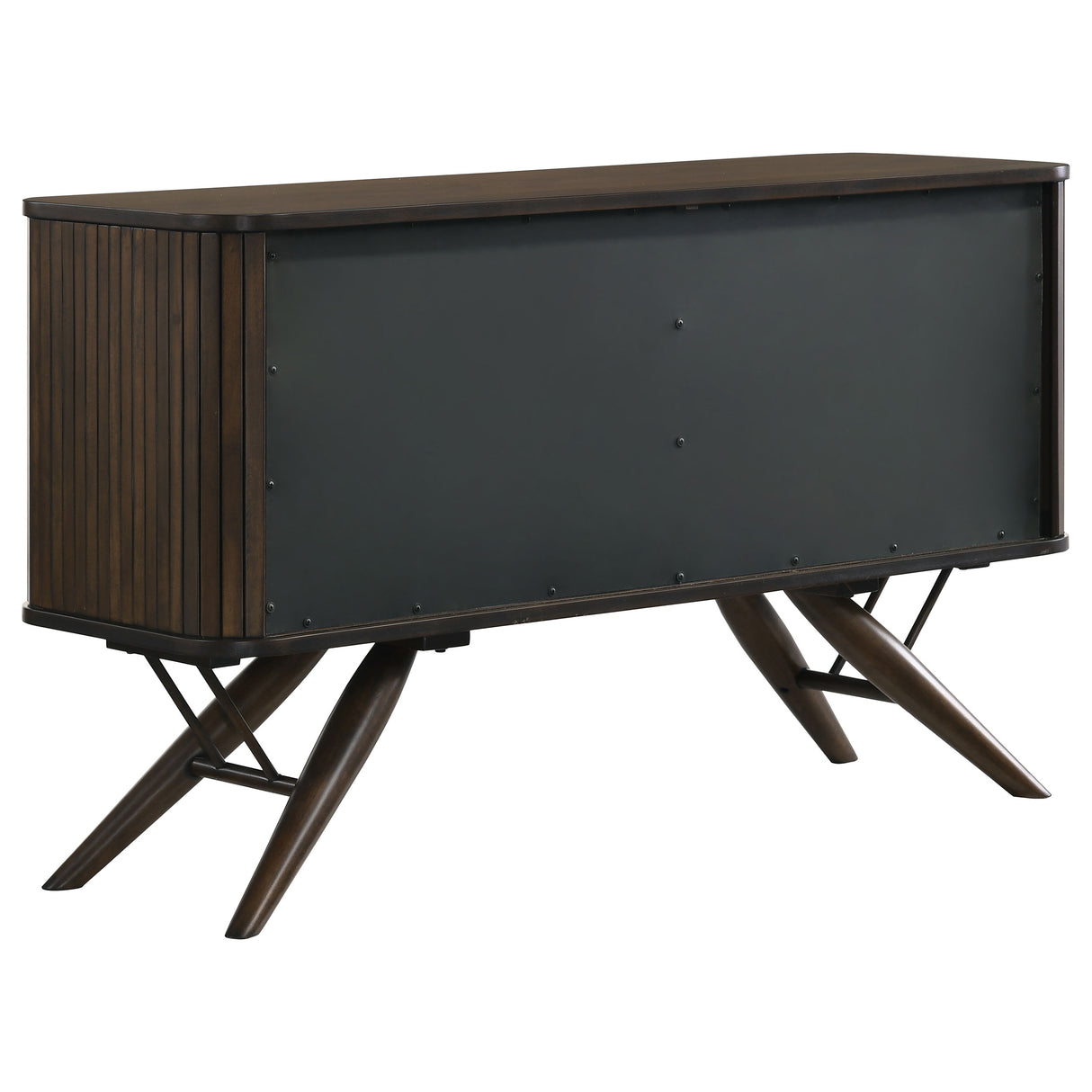 Wes 2-Door Rectangular Server Dark Walnut