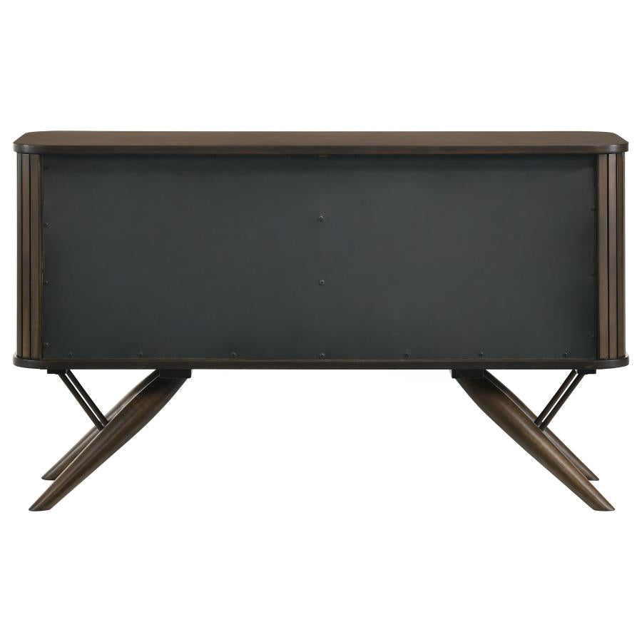 Wes 2-Door Rectangular Server Dark Walnut