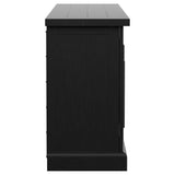 Florence 4-door Dining Sideboard Buffet Distressed Black