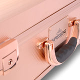 SlayCase® XLS Vanity Travel Case with Stand in Rose Gold Bling