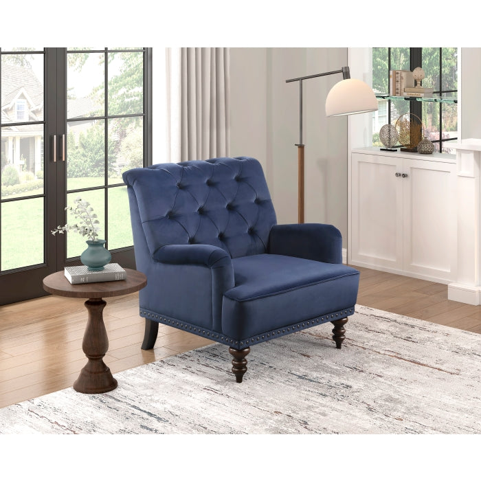 Holland Park Dark Blue Accent Chair