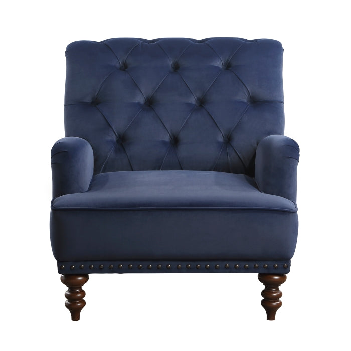 Holland Park Dark Blue Accent Chair