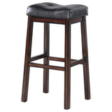 Donald Upholstered Bar Stools Black And Cappuccino (Set Of 2)