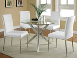 Matson Upholstered Dining Chairs White (Set Of 4)