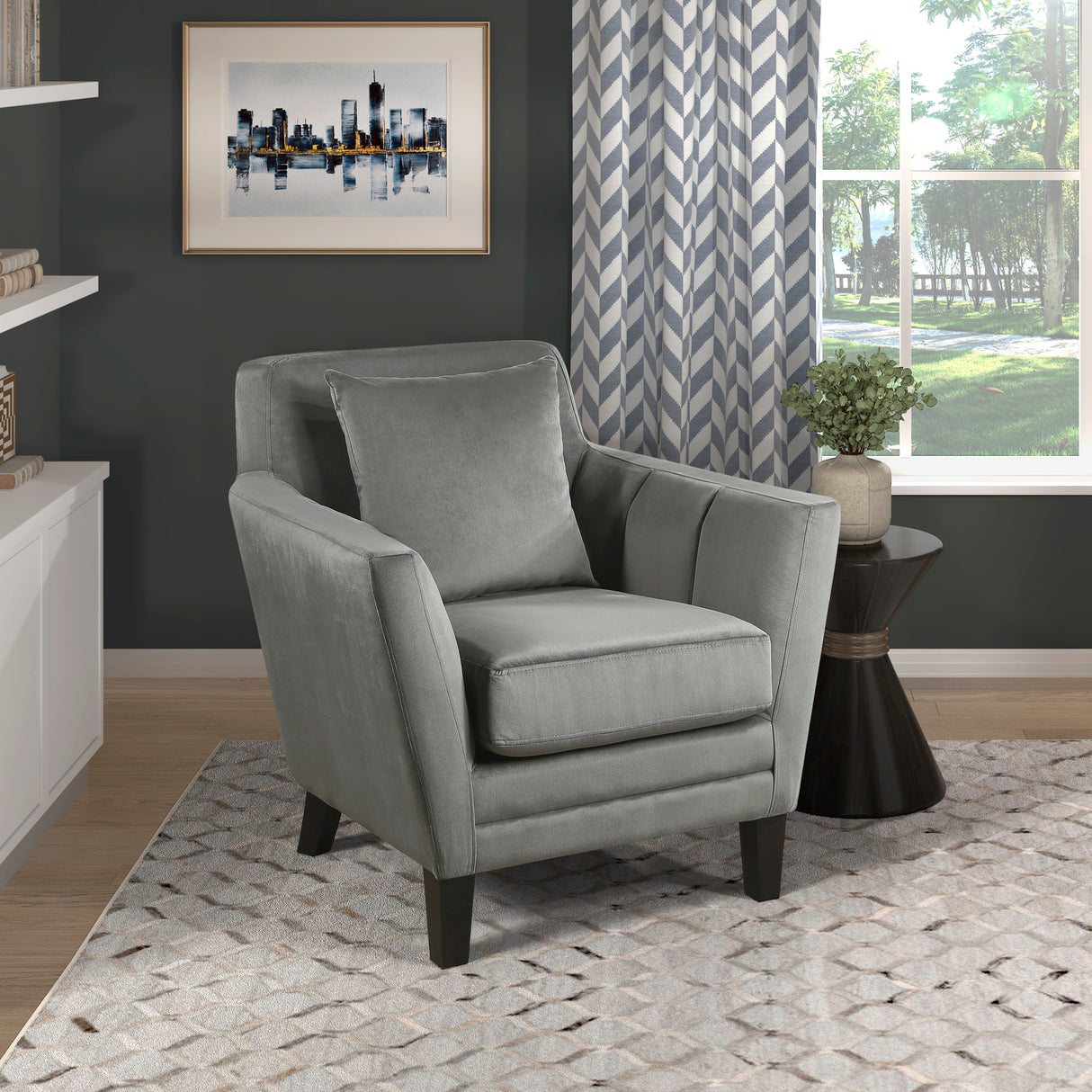 Adore Gray Accent Chair