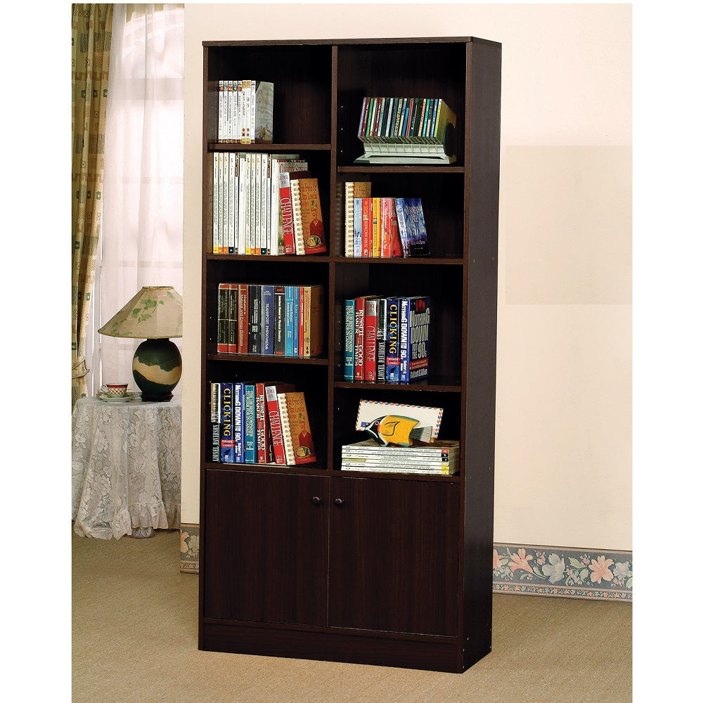 Verden Espresso Finish Bookshelf