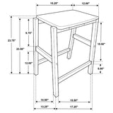 Edgeworth White 3-Piece Kitchen Island Counter Table Set