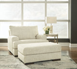 Caretti Oversized Chair and Ottoman