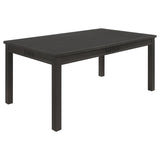 Marbrisa Matte Black 5-Piece Rectangular Dining Table Set