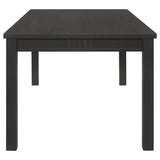 Marbrisa Matte Black 5-Piece Rectangular Dining Table Set