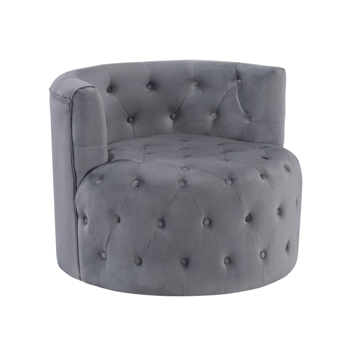 Cheswold Gray Swivel Chair