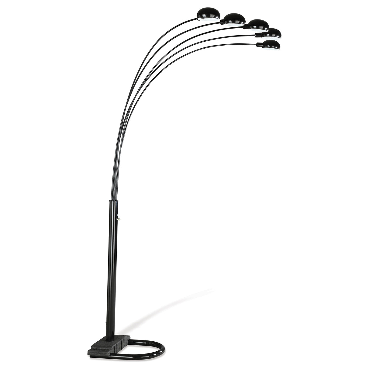 Dacre 5-Light Floor Lamp Satin Black