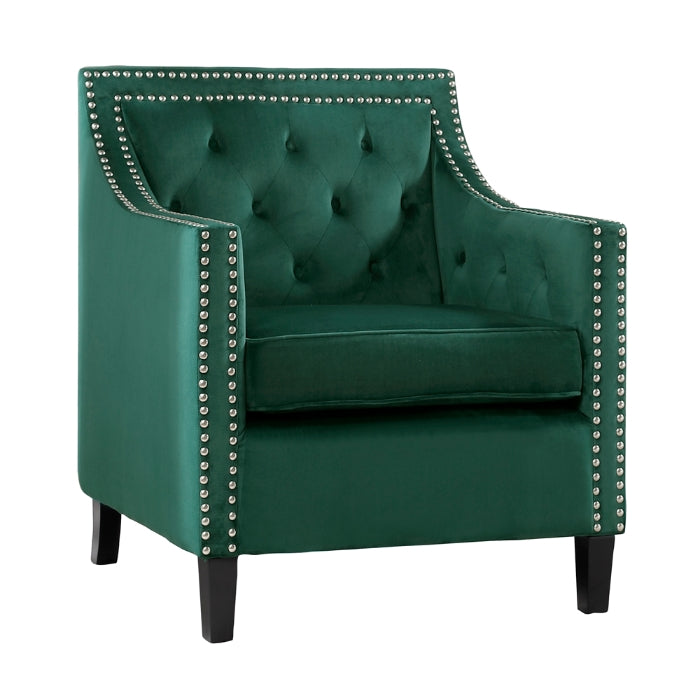 Grazioso Green Accent Chair