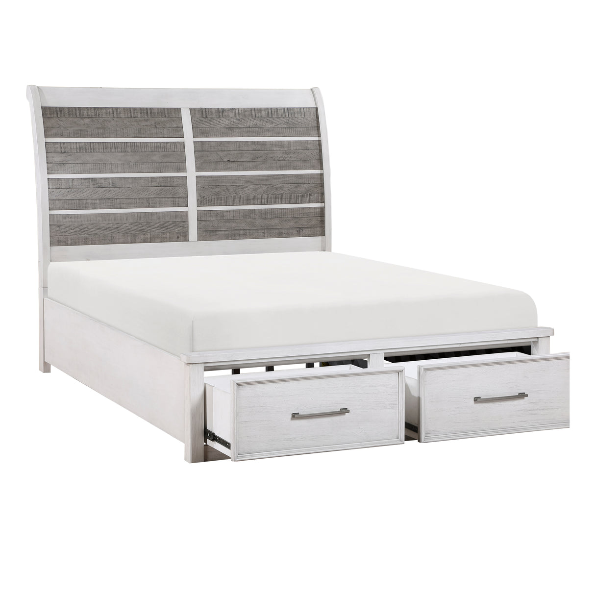 Ambrose Queen Platform Bed With Footboard Storage