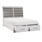 Ambrose Eastern King Platform Bed With Footboard Storage