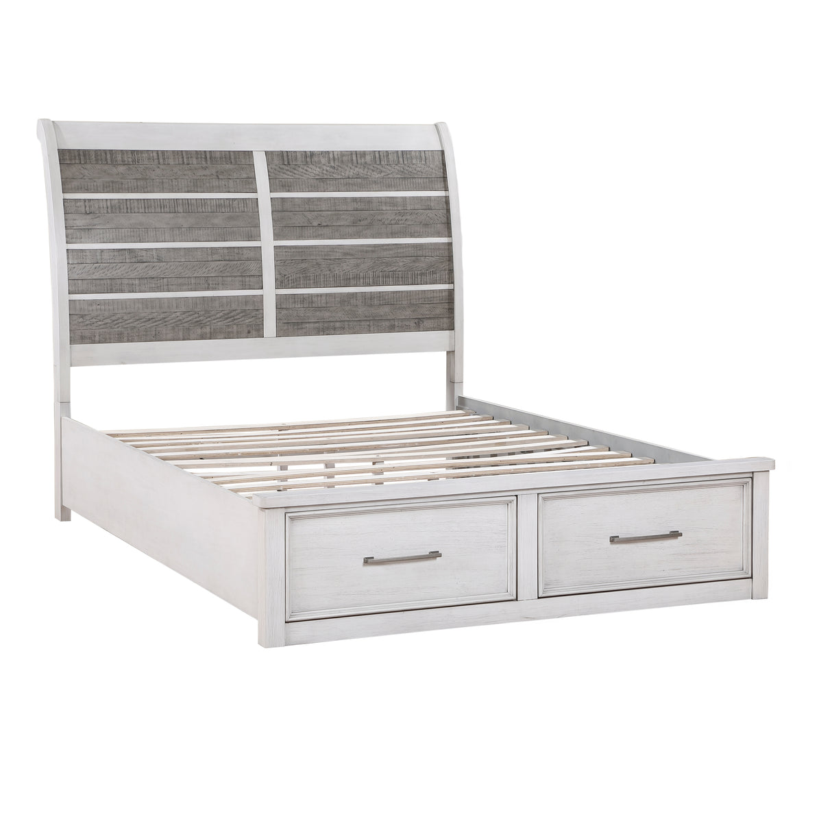 Ambrose California King Platform Bed With Footboard Storage