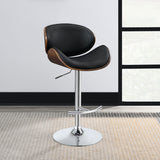 Harris Adjustable Bar Stool Black And Chrome