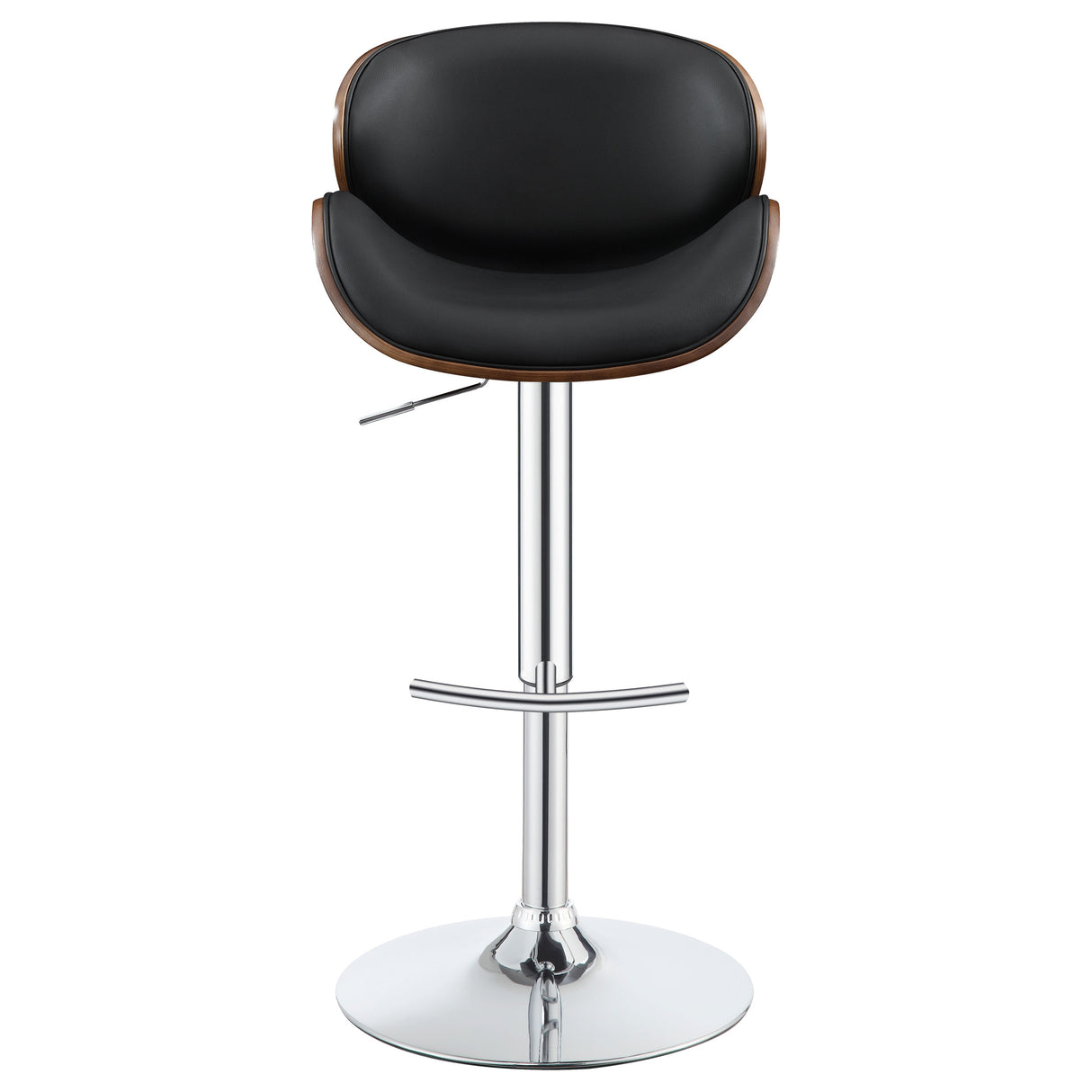 Harris Adjustable Bar Stool Black And Chrome