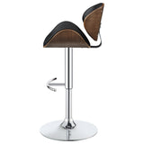 Harris Adjustable Bar Stool Black And Chrome