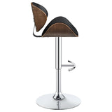 Harris Adjustable Bar Stool Black And Chrome