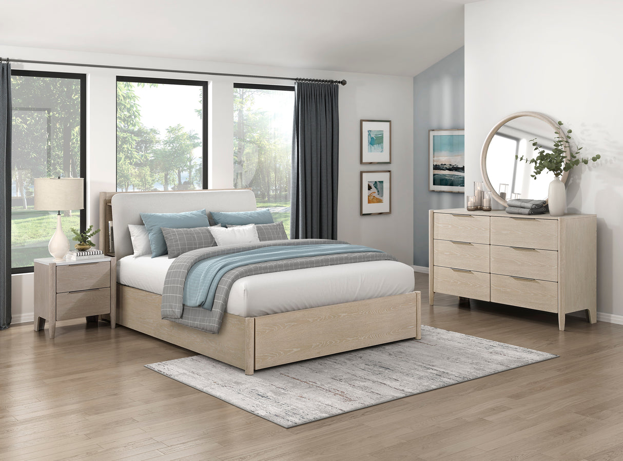 Matteo Eastern King Platform Bed With Footboard Storage