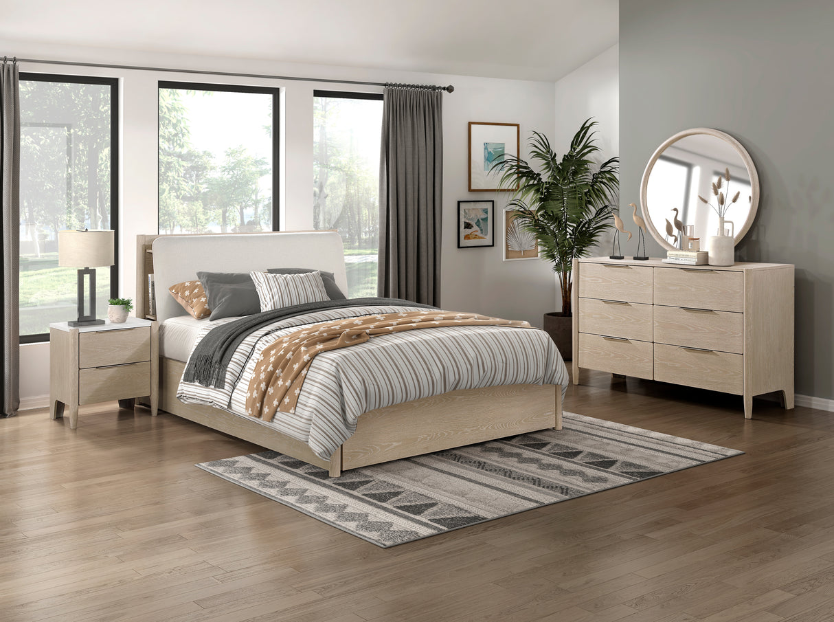 Matteo California King Platform Bed With Footboard Storage