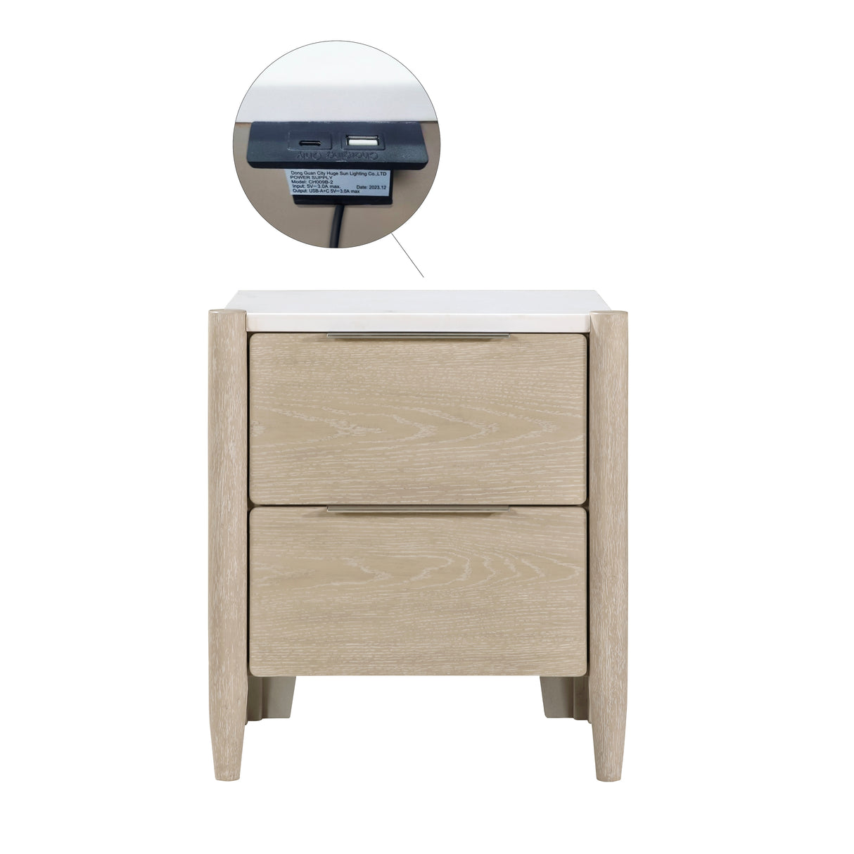 Matteo Light Oak Nightstand