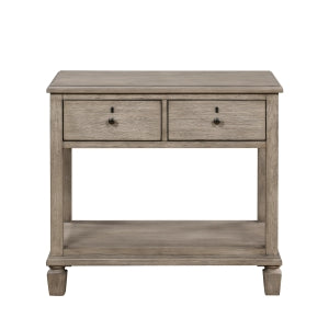 Marceline Gray Oak Nightstand