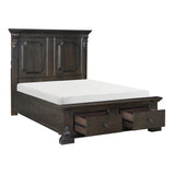 Cornwall Queen Platform Bed With Footboard Storage