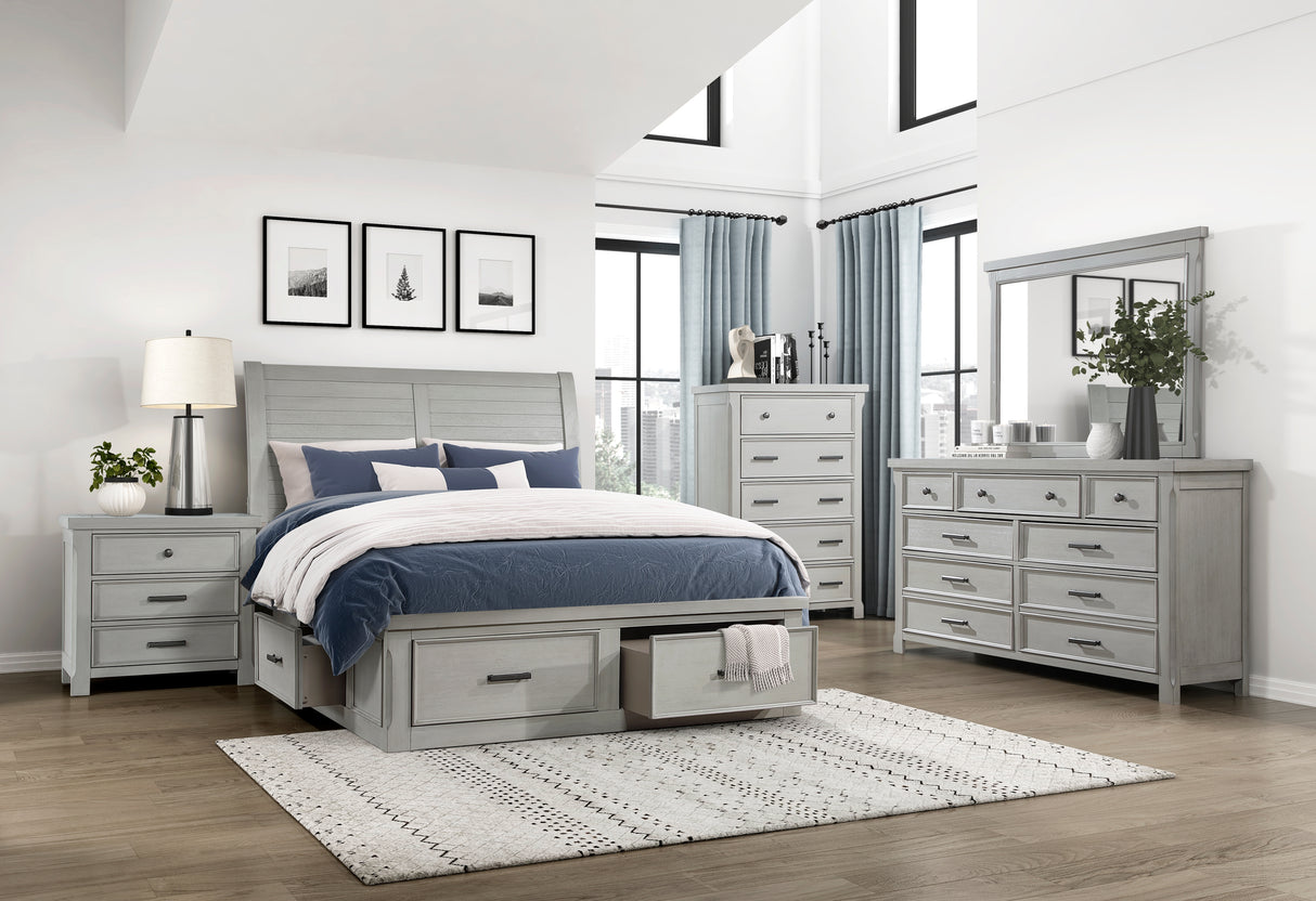 Queen Platform Bed With Footboard Storage