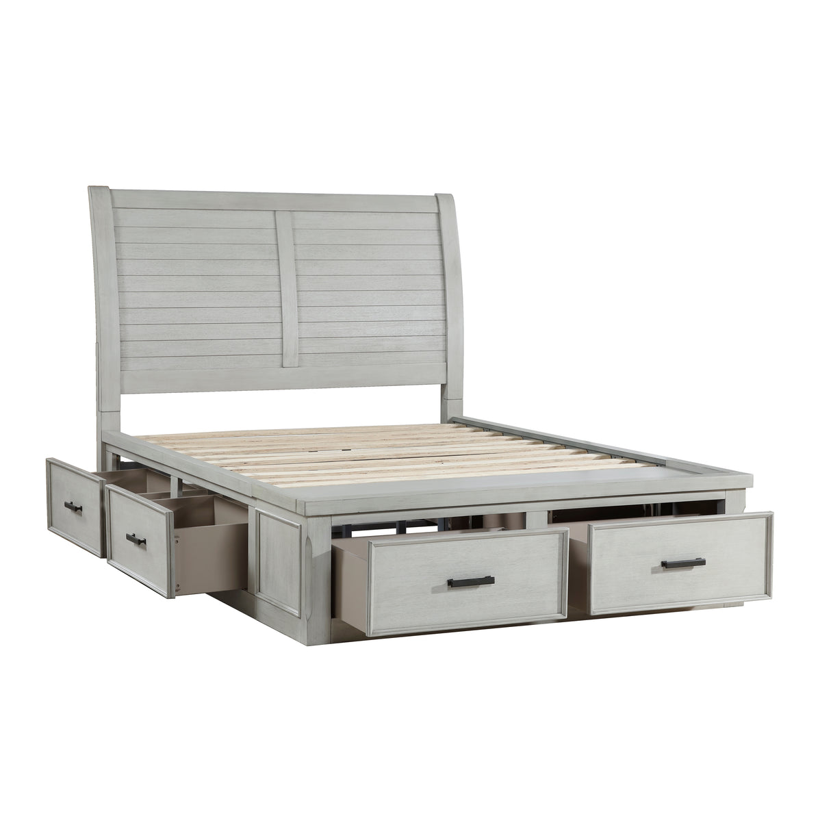 Queen Platform Bed With Footboard Storage