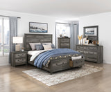 Lenior California King Platform Bed With Footboard Storage