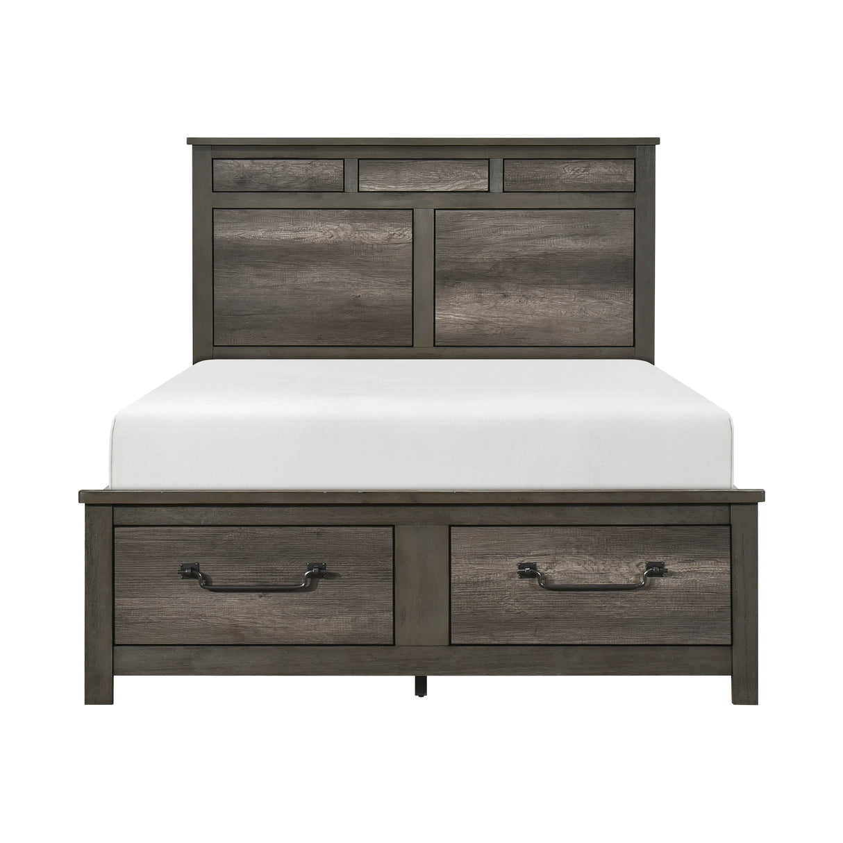 Lenior Eastern King Platform Bed With Footboard Storage