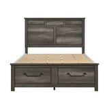 Lenior Queen Platform Bed With Footboard Storage