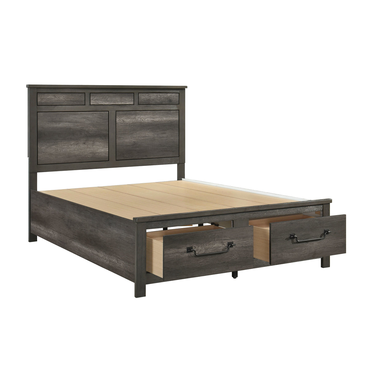 Lenior Eastern King Platform Bed With Footboard Storage