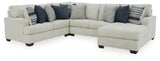 Lowder 4-Piece Sectional with Ottoman