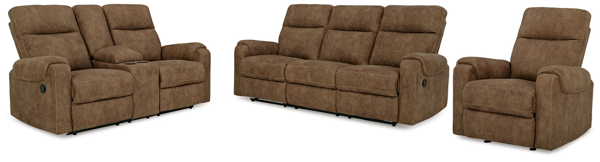 Edenwold Reclining Sofa, Loveseat and Recliner