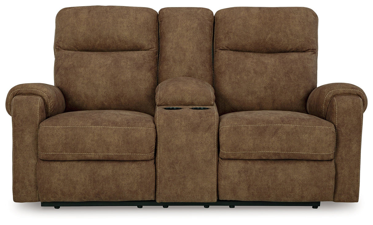 Edenwold Reclining Loveseat with Console