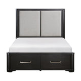 California King Platform Bed With Footboard Storage