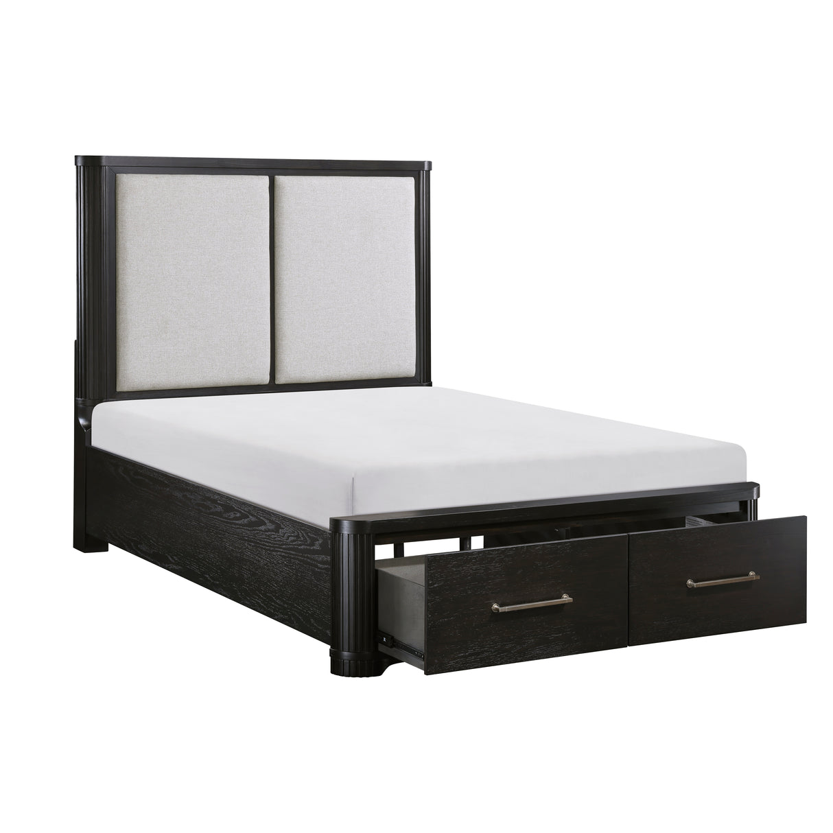 Eastern King Platform Bed With Footboard Storage