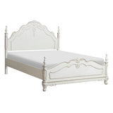 Cinderella Antique White With Gray Rub-Through Full Bed