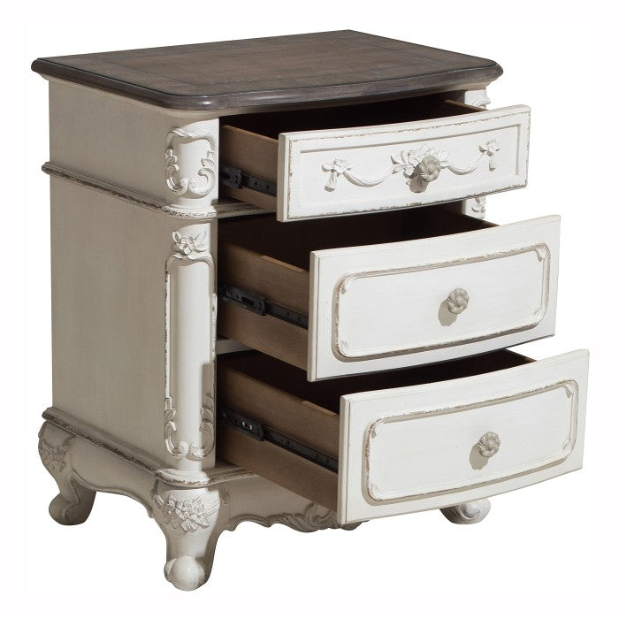 Cinderella Antique White Nightstand