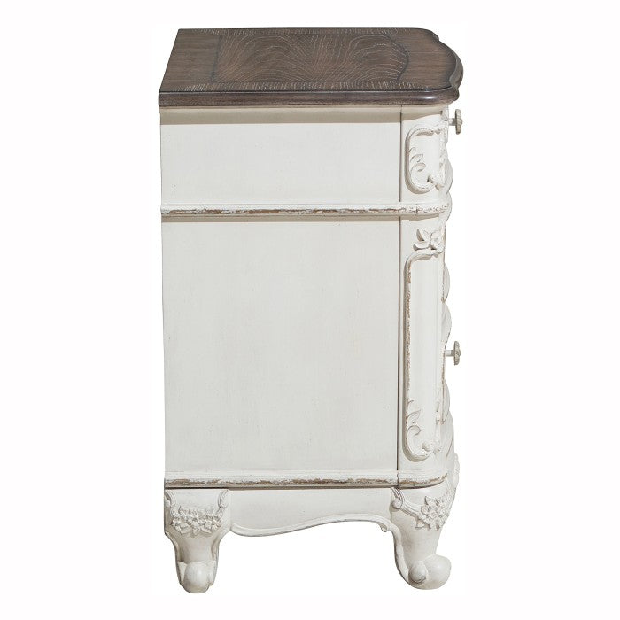 Cinderella Antique White Nightstand