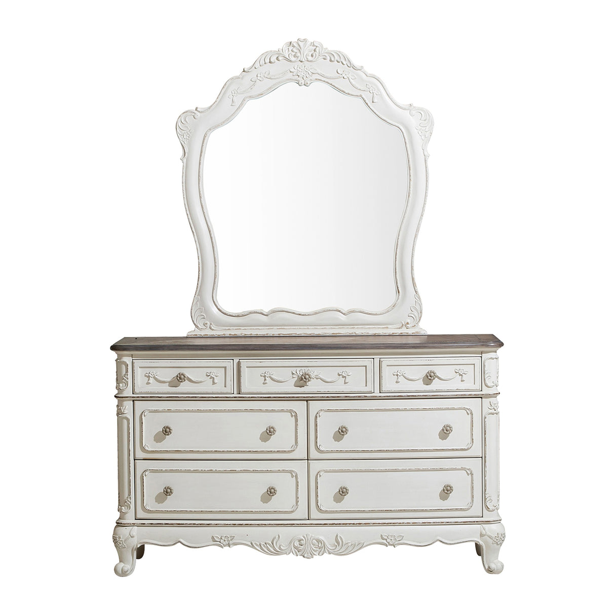 Cinderella Antique White Dresser