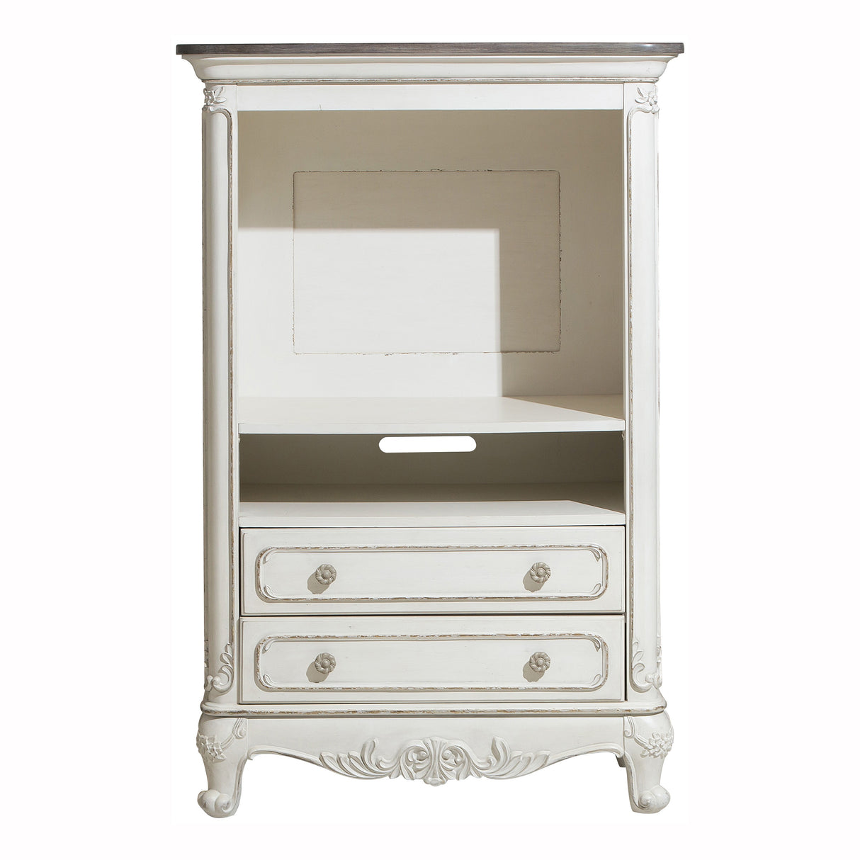 Cinderella Antique White Armoire