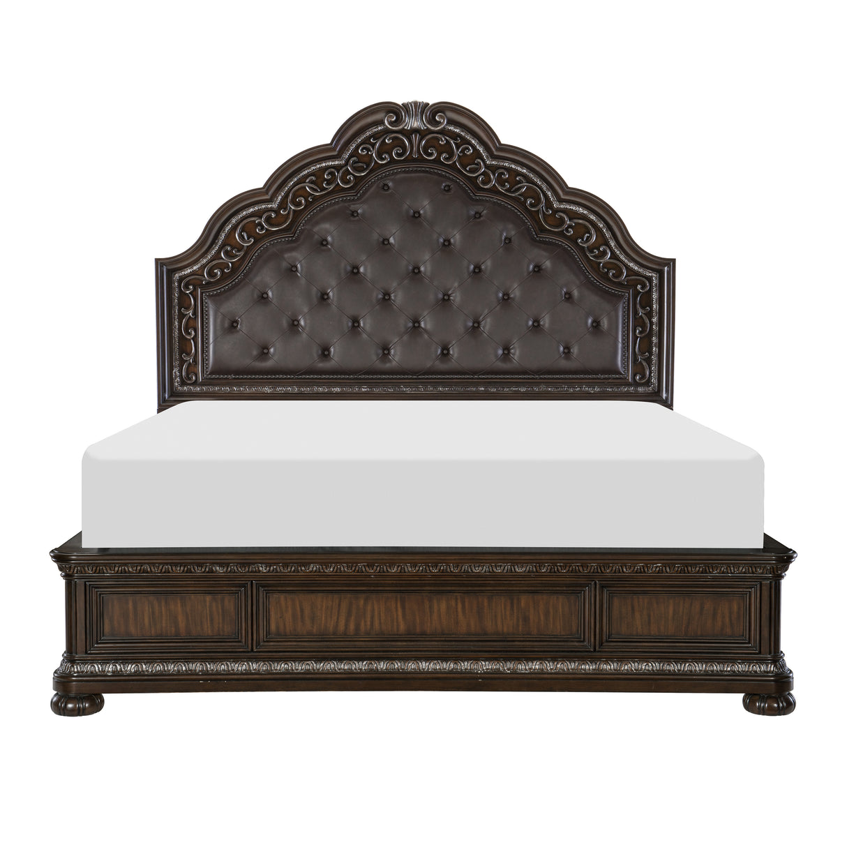 Beddington Dark Cherry Queen Bed