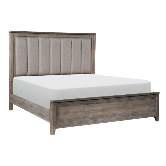 Newell Gray And Oak Eastern King Bed