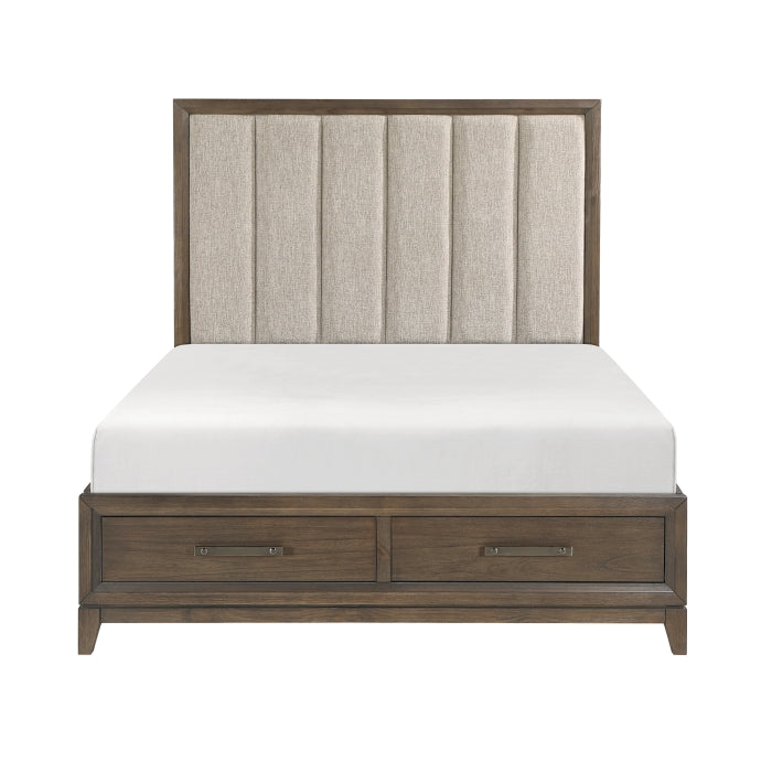 Cambridge California King Platform Bed With Footboard Storage