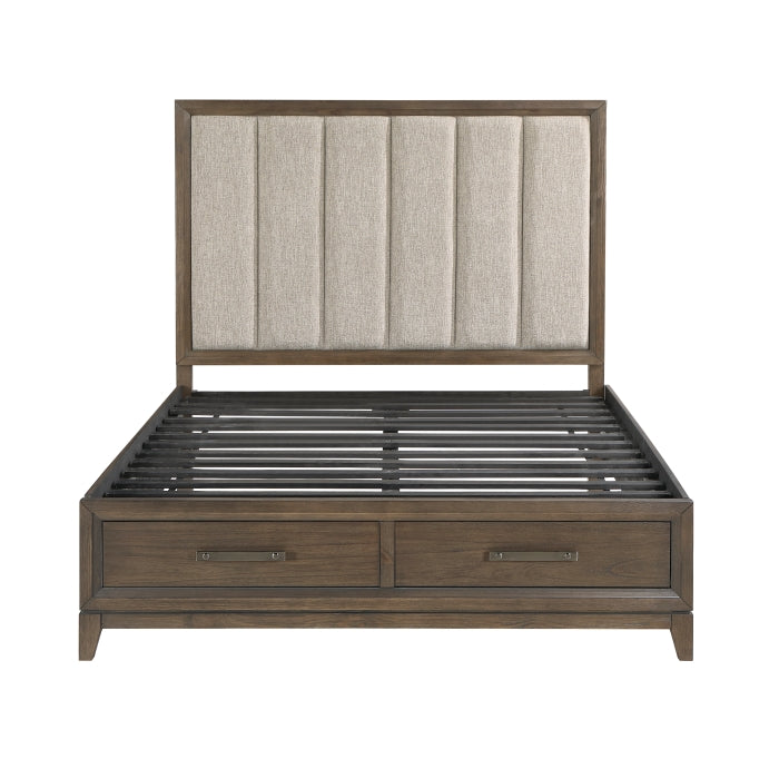 Cambridge California King Platform Bed With Footboard Storage